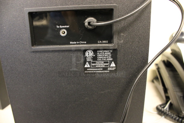 ALL ONE MONEY! Lot of CA-3602 Speaker and Console. 7x7x10. (2nd Floor: Room 220) - Image 4 of 5