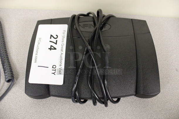 HTH Pedal HDP-3S Dictation Transcribing Foot Pedal. 8x5.5x1.5. (2nd Floor: Room 220)