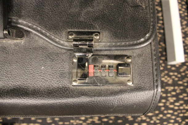 Black Lockable Briefcase Bag w/ Handle on Wheels. Does Not Have Combination. 19x9.5x14. (2nd Floor: Room 220) - Image 3 of 5
