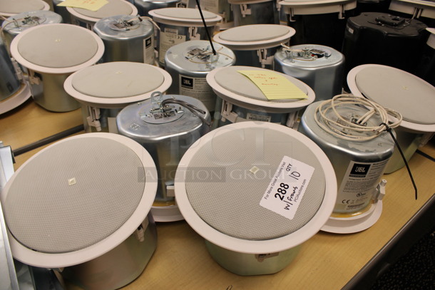 10 JBL Model 26CT Ceiling Loudspeakers w/ Metal Flush Ceiling Mount Brackets. 10x10x8. 10 Times Your Bid! (2nd Floor: Room 220) - Image 2 of 4
