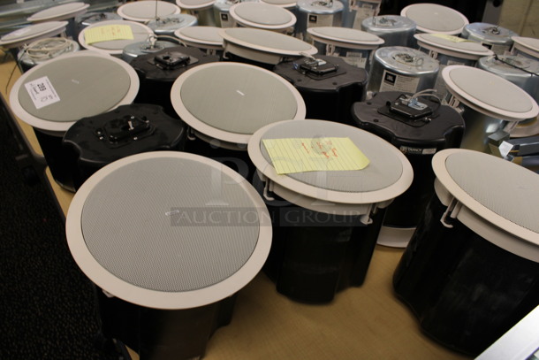 10 Tannoy Model CVS 6 Ceiling Loudspeakers w/ Metal Flush Ceiling Mount Brackets. 11x11x10. 10 Times Your Bid! (2nd Floor: Room 220) - Image 5 of 5