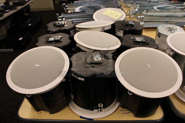 10 Tannoy Model CVS 6 Ceiling Loudspeakers w/ Metal Flush Ceiling Mount Brackets. 11x11x10. 10 Times Your Bid! (2nd Floor: Room 220) - Image 2 of 5