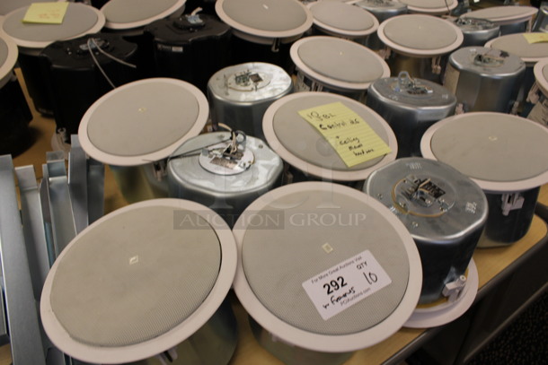 10 JBL Model 26CT Ceiling Loudspeakers w/ Metal Flush Ceiling Mount Brackets. 10x10x8. 10 Times Your Bid! (2nd Floor: Room 220) - Image 3 of 5