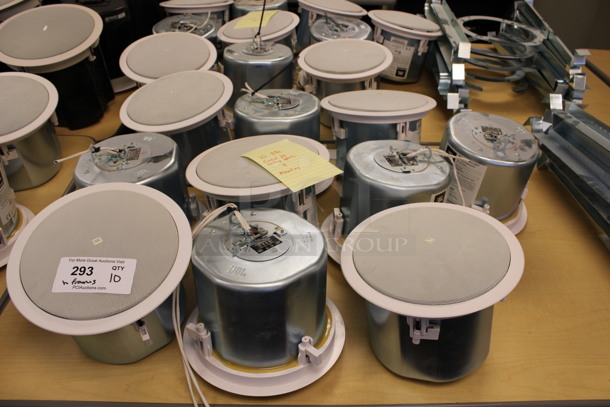 10 JBL Model 26CT Ceiling Loudspeakers w/ Metal Flush Ceiling Mount Brackets. 10x10x8. 10 Times Your Bid! (2nd Floor: Room 220) - Image 2 of 5