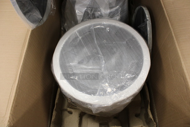 BRAND NEW IN BOX! Tannoy Model CVS 6 Ceiling Loudspeaker w/ Metal Flush Ceiling Mount Brackets. 11x11x10. (2nd Floor: Room 220) - Image 4 of 5