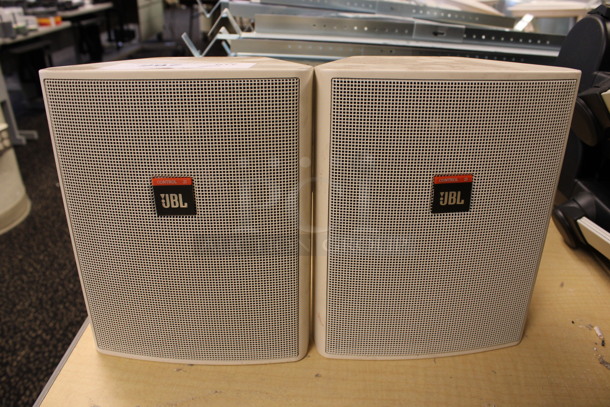 2 JBL Control 25 Speakers. 7.5x6x9. 2 Times Your Bid! (2nd Floor: Room 220)