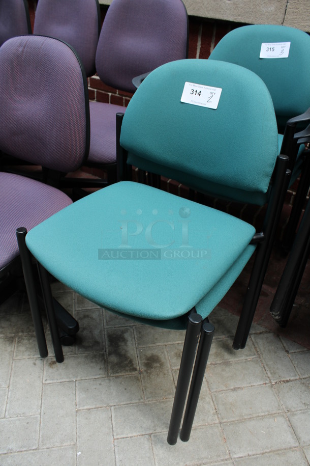 2 Green Chairs. 19x16x32. 2 Times Your Bid! (Atrium) - Image 2 of 3