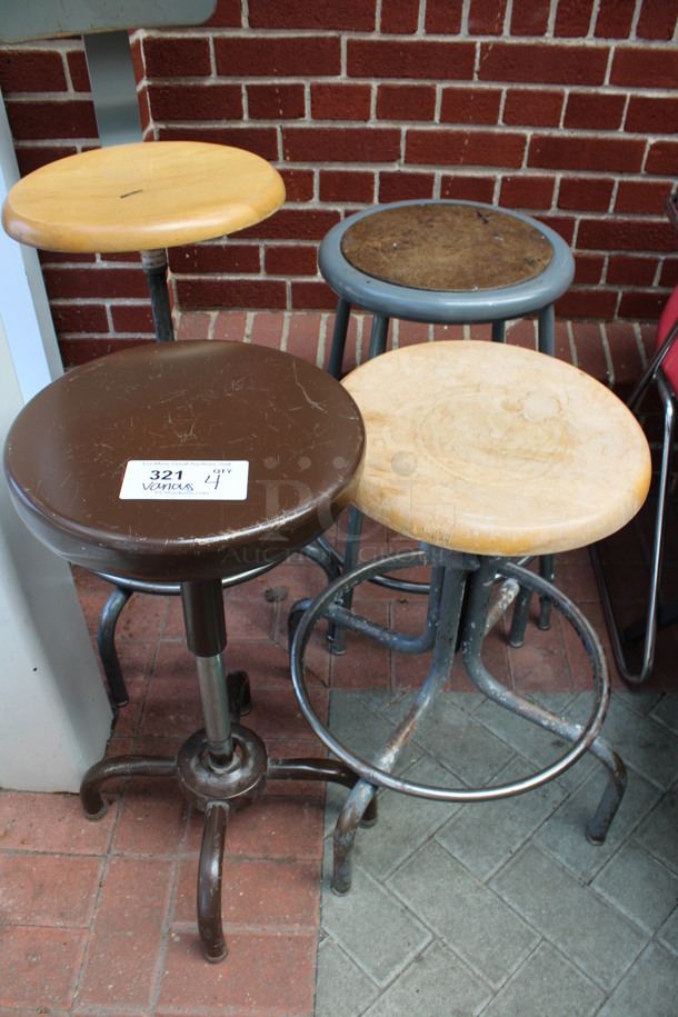 4 Various Stools. Includes 17x17x24. 4 Times Your Bid! (Atrium) - Image 2 of 4