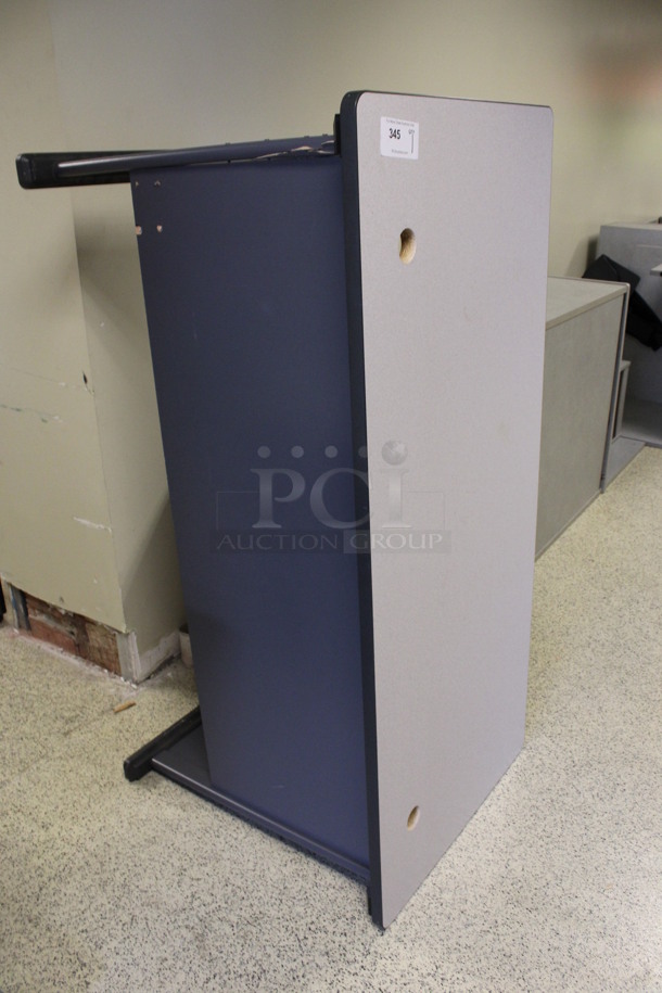 Gray Desk. 60x27x30. (Hallways Straight Off Of Atrium) - Image 2 of 4