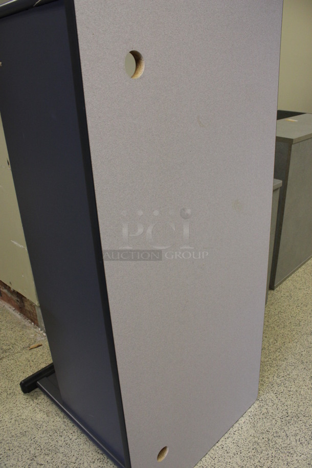 Gray Desk. 60x27x30. (Hallways Straight Off Of Atrium) - Image 3 of 4