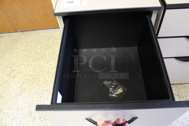 Gray 2 Drawer Filing Cabinet on Casters. 16x22x27.5. (Hallways Straight Off Of Atrium) - Image 4 of 5