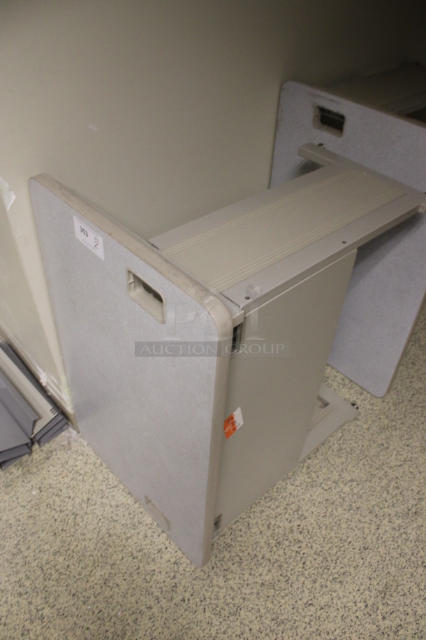2 Gray Desk. 36x24x29. 2 Times Your Bid! (Hallways Straight Off Of Atrium) - Image 3 of 4