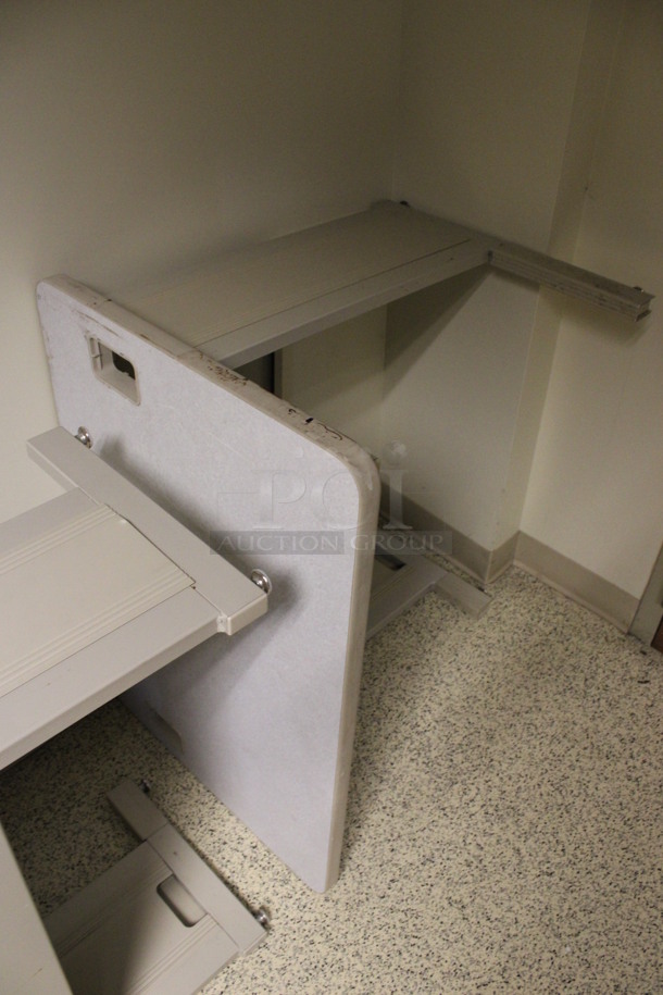 2 Gray Desk. 36x24x29. 2 Times Your Bid! (Hallways Straight Off Of Atrium) - Image 4 of 4