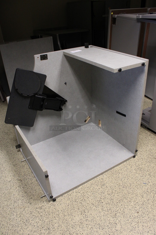 Gray Corner Desk. 36x36x29. (Hallways Straight Off Of Atrium) - Image 2 of 4