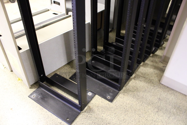 8 CPI Chartsworth Black Metal Server Rack Frames. 20x15x84. 8 Times Your Bid! (Hallways Straight Off Of Atrium) - Image 2 of 4