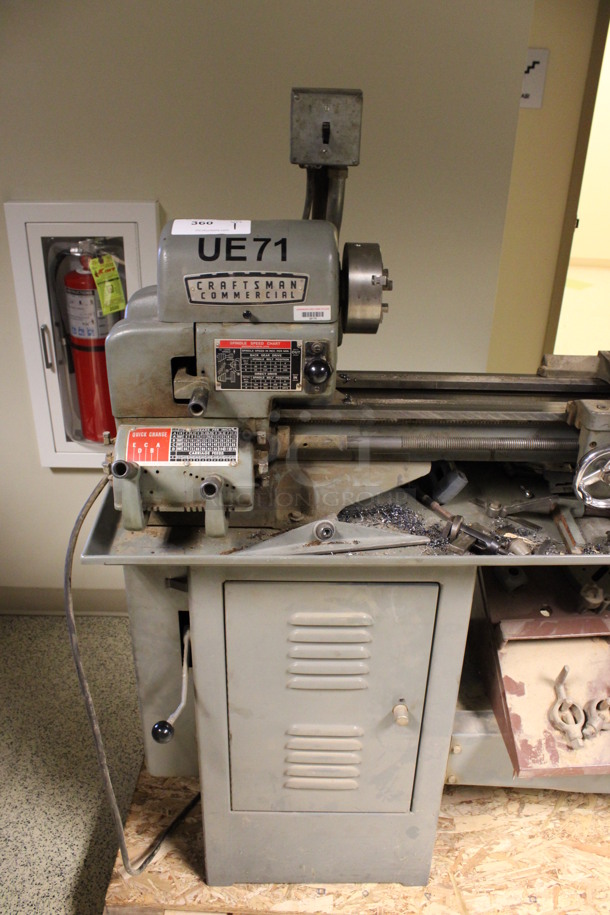 Craftsman Model 101.28990 Stainless Steel Commercial Floor Style Lathe. 250 Volts, 3 Phase. 63x18x54. (Hallways Straight Off Of Atrium) - Image 2 of 12