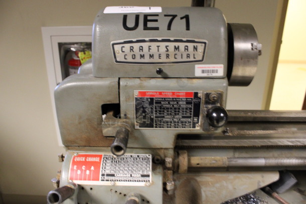 Craftsman Model 101.28990 Stainless Steel Commercial Floor Style Lathe. 250 Volts, 3 Phase. 63x18x54. (Hallways Straight Off Of Atrium) - Image 9 of 12