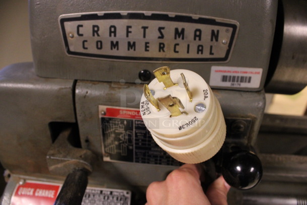 Craftsman Model 101.28990 Stainless Steel Commercial Floor Style Lathe. 250 Volts, 3 Phase. 63x18x54. (Hallways Straight Off Of Atrium) - Image 12 of 12