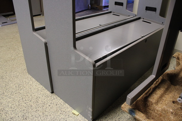 2 Gray Hutches. 47x15.5x34.5. 2 Times Your Bid! (Hallways Straight Off Of Atrium) - Image 2 of 4