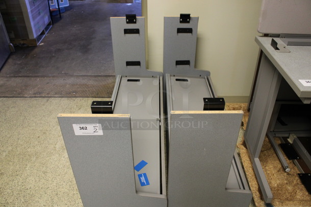 2 Gray Hutches. 47x15.5x34.5. 2 Times Your Bid! (Hallways Straight Off Of Atrium) - Image 3 of 4