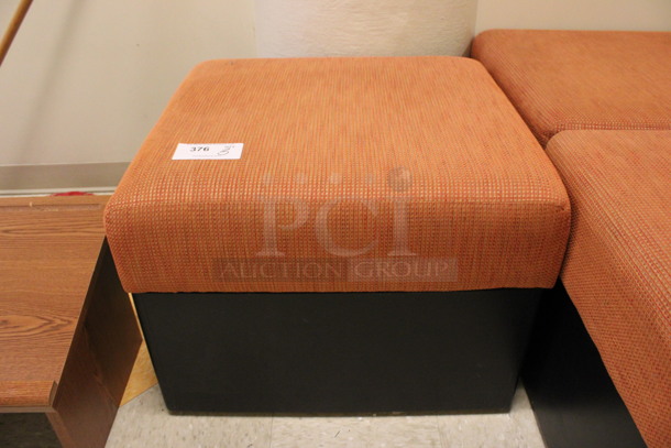 3 Orange Chairs. 26x24x19. 3 Times Your Bid! (Hallways Straight Off Of Atrium) - Image 2 of 4