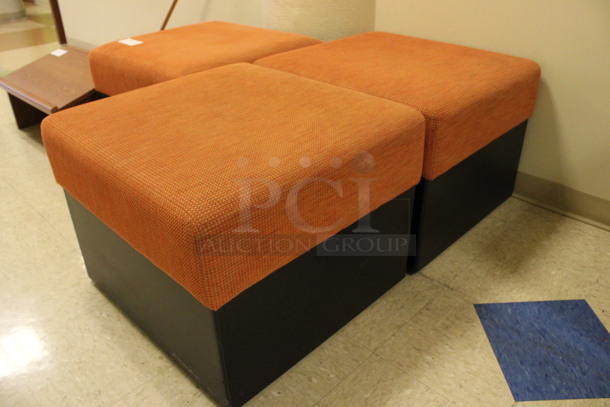 3 Orange Chairs. 26x24x19. 3 Times Your Bid! (Hallways Straight Off Of Atrium) - Image 4 of 4