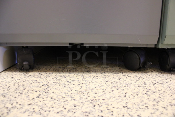 Gray Metal 2 Drawer Filing Cabinet on Casters. 15x22x28. (Hallway To The Right of Atrium Lobby) - Image 6 of 6