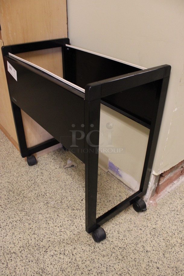 Black Metal Cart Frame on Casters. 26x14.5x29. (Hallway To The Right of Atrium Lobby) - Image 2 of 3