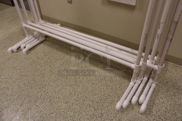 ALL ONE MONEY! Lot of 5 White Poly Frame for Picture Backdrop! 58x25x80. (Hallway To The Right of Atrium Lobby) - Image 2 of 3