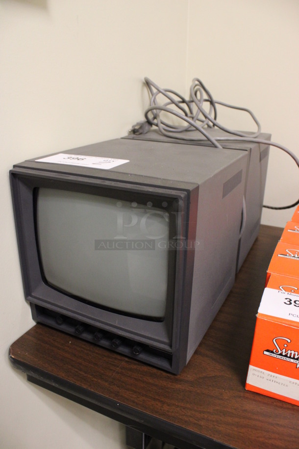 2 Security Television Monitors. 9x9.5x9. 2 Times Your Bid! (Room 105) - Image 2 of 3