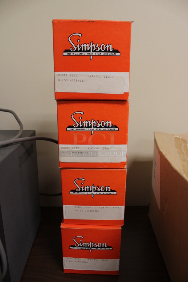 4 BRAND NEW IN BOX! Simpson Watts Gauges. 3x3x3. 4 Times Your Bid! (Room 105) - Image 3 of 4