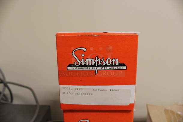 4 BRAND NEW IN BOX! Simpson Watts Gauges. 3x3x3. 4 Times Your Bid! (Room 105) - Image 4 of 4