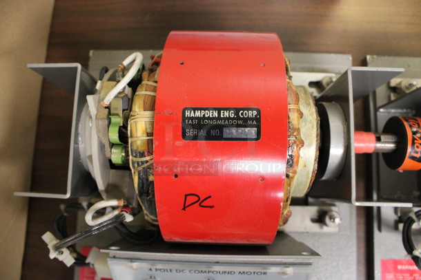 2 Hampden Metal Countertop Compound Motors on Plank. 12x14x8. 2 Times Your Bid! (Room 105) - Image 2 of 6