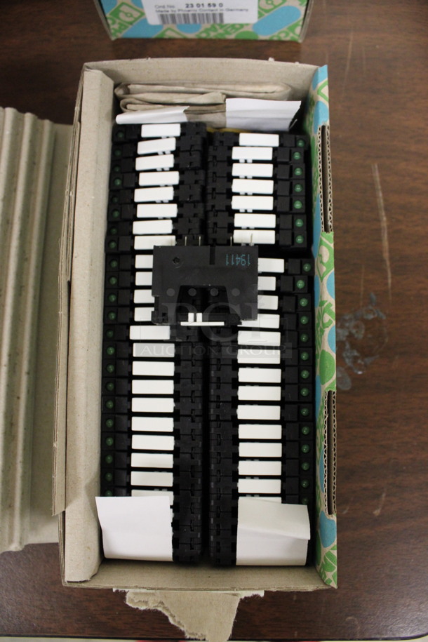 ALL ONE MONEY! Lot of 4 Boxes of Phoenix Contact SIM-MROPT Relay Sockets! 1.5x1x0.25. (Room 105) - Image 1 of 5