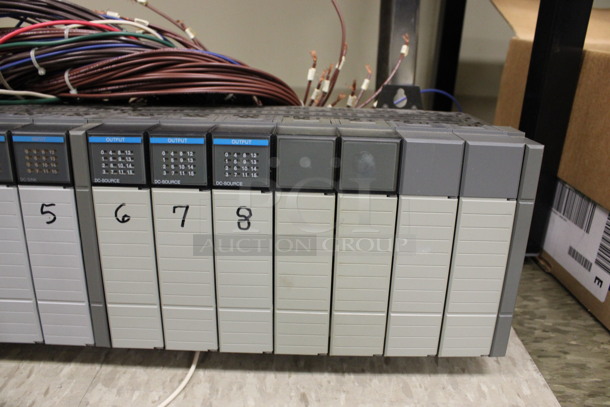 Rack Unit w/ 8 Input Units and SLC 5/03 CPU Unit. 23x6x6. (Room 105) - Image 3 of 5