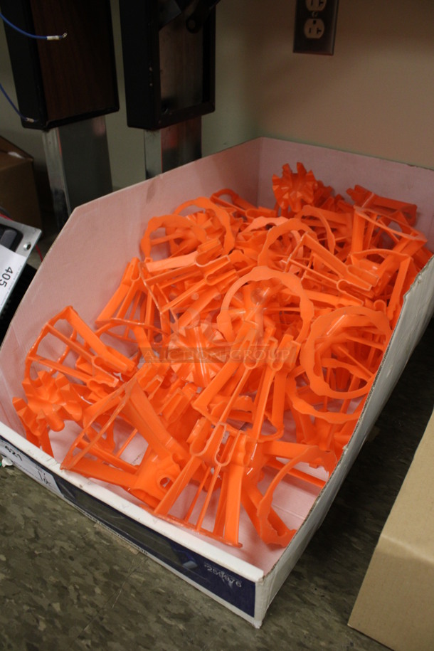 ALL ONE MONEY! Lot of Orange Poly Pieces! 4.5x4x4. (Room 105) - Image 2 of 3