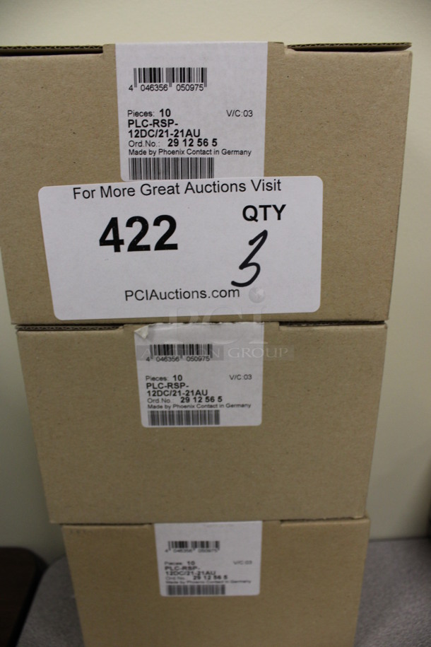 3 BRAND NEW IN BOX! Phoenix Contact PLC-RSP-12DC Power Supply. 3x3.5x0.5. 3 Times Your Bid! (Room 105) - Image 4 of 4