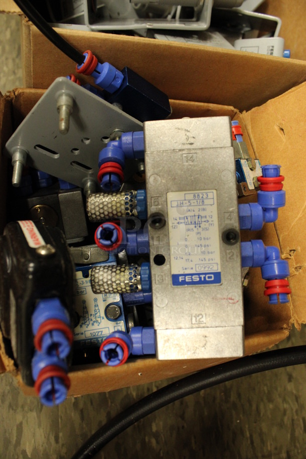 ALL ONE MONEY! Lot of Festo JH-5-1/8 Mechanical Valves! 5x4x2. (Room 105) - Image 4 of 4