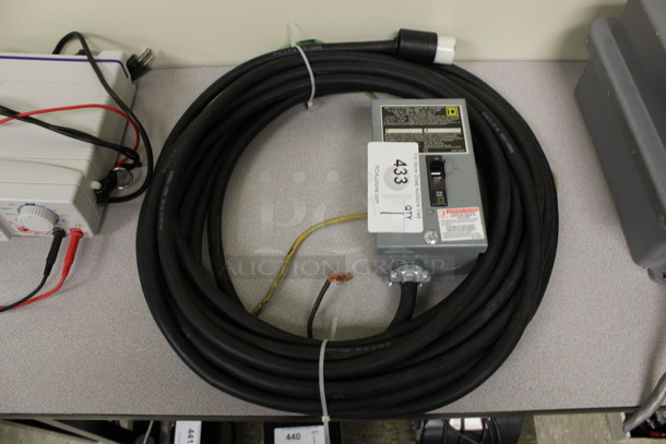 Square D QO Load Center w/ Wire. 4x7x3.5. (Room 105) - Image 1 of 3