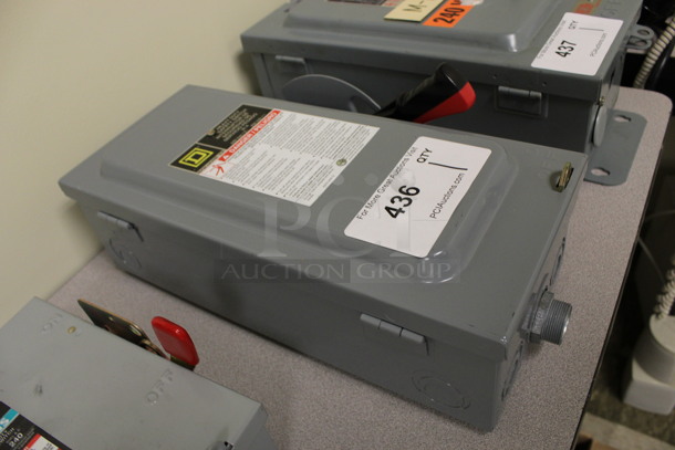 Square D Gray Metal General Duty Enclosed Switch. 8x6x15. (Room 105) - Image 2 of 4