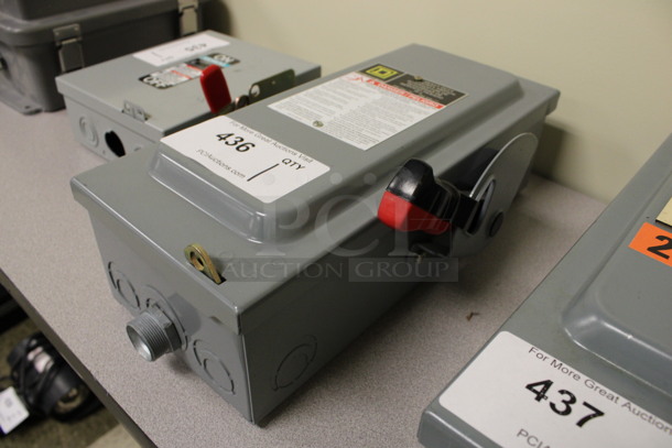 Square D Gray Metal General Duty Enclosed Switch. 8x6x15. (Room 105) - Image 3 of 4