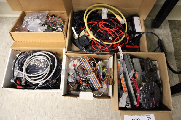 ALL ONE MONEY! Lot of 5 Boxes of Various Wires and Pieces! (Room 105) - Image 1 of 6