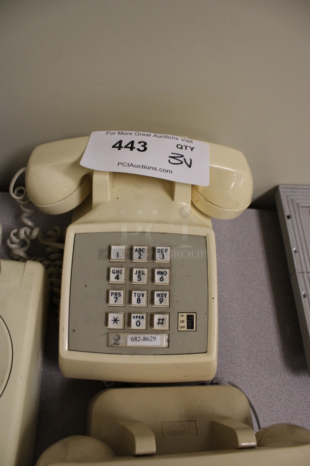 3 Various Corded Telephones. 8x9x5.5, 6x6x5. 3 Times Your Bid! (Room 105) - Image 3 of 4