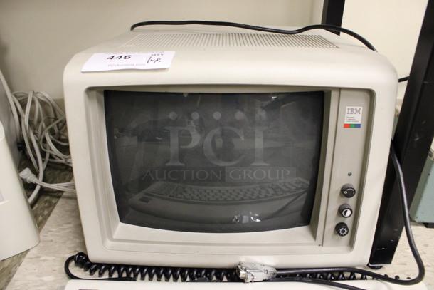 IBM 13" Computer Monitor w/ Keyboard. (Room 105) - Image 3 of 4
