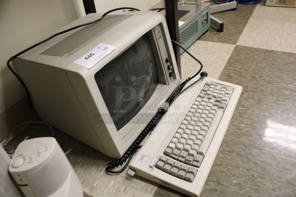 IBM 13" Computer Monitor w/ Keyboard. (Room 105) - Image 4 of 4