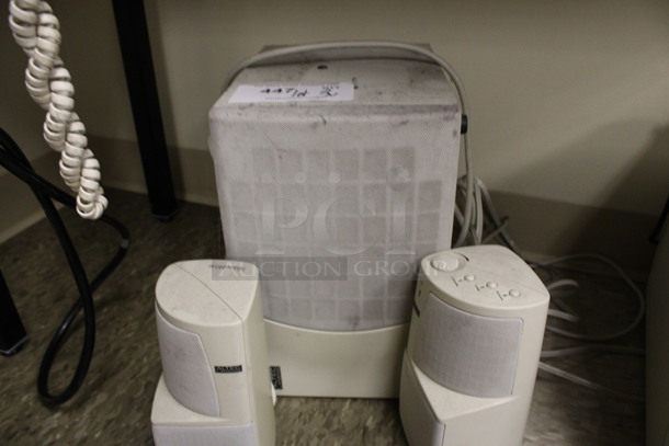 ALL ONE MONEY! Lot of Altec Lansing Speaker System; Subwoofer and 2 Speakers. 8x10.5x12, 3.5x3.5x7.5. (Room 105) - Image 4 of 6
