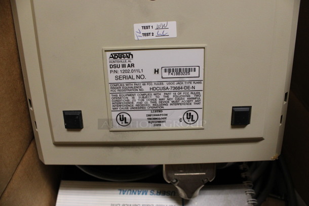 Adtran DSU III AR Module. 7.5x10x2. (Room 105) - Image 3 of 4