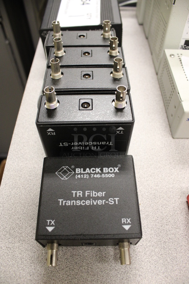 5 Black Box TR Fiber Transceiver-ST Modules. 2.5x1x2.5. 5 Times Your Bid! (Room 105)