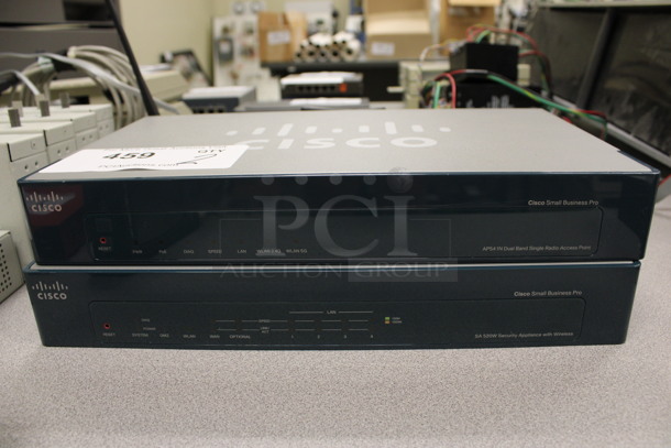 2 Cisco Small Business Pro AP54 1N Dual Band Single Radio Access Point Modules. 12.5x8x2. 2 Times Your Bid! (Room 105)