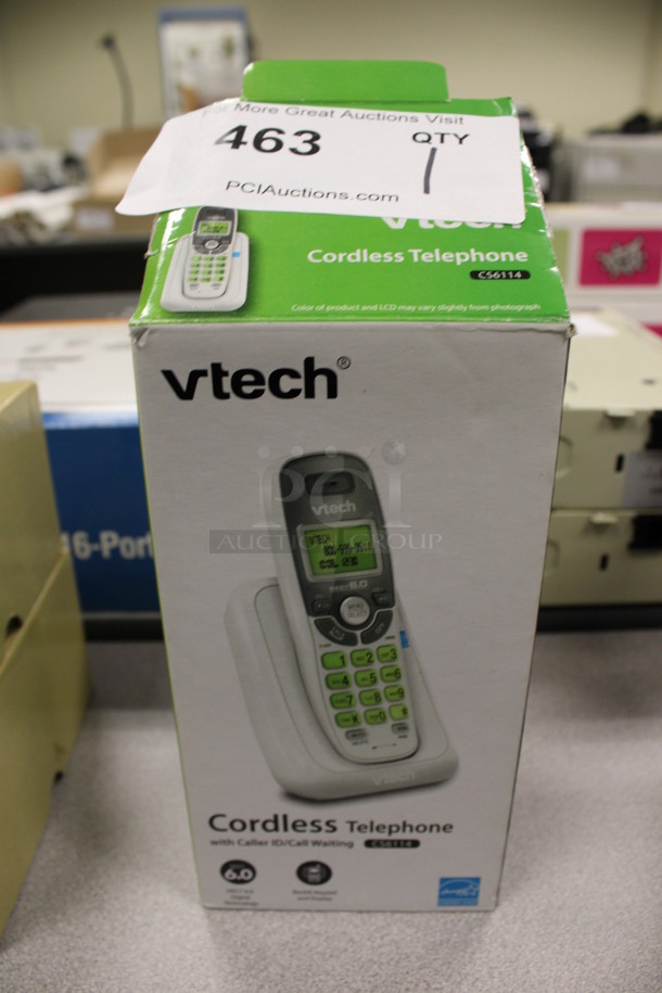 Vtech Phone on Cradle. 5x4x7. (Room 105)